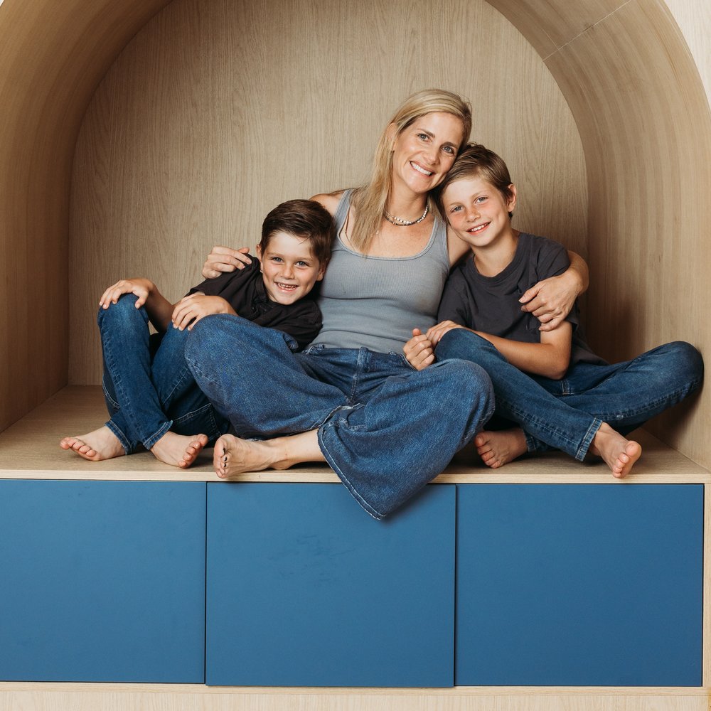 Natalie Goldstein with her two children
